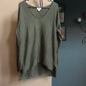 Olive Green High-Low Old Navy Sweater Tunic